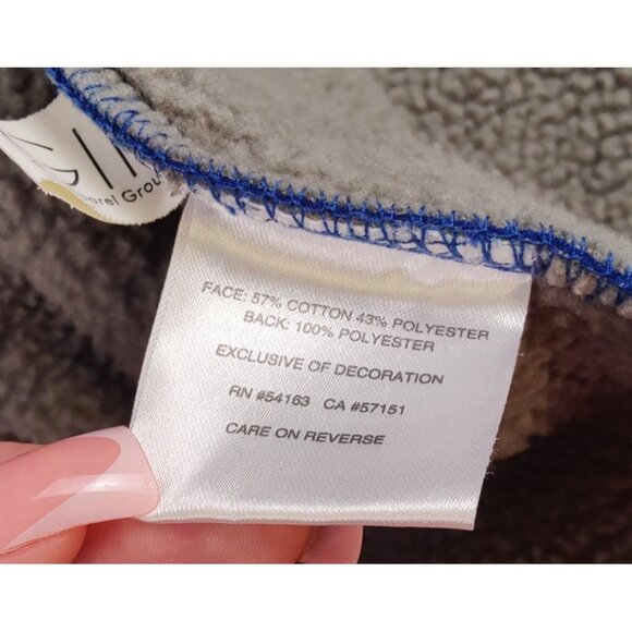 NFL Indianapolis Colts Embroidered Full Zip Up Sherpa Lined Hoodie Size XL - Picture 9 of 9